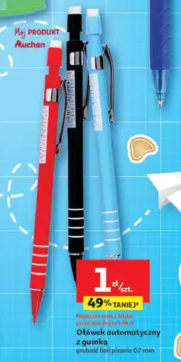 Auchan Ołówek automatyczny z gumką Auchan oferta