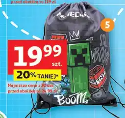 Auchan Worek na buty minecraft oferta
