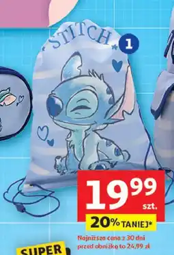 Auchan Worek na obuwie stitch oferta