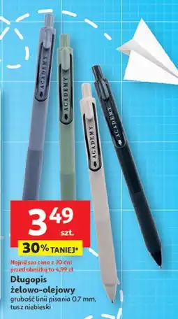 Auchan Długopis żelowo-olejowy oferta