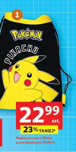 Auchan Worek na buty pokemon oferta