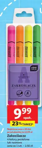Auchan Zakreślacze neonowe Interdruk oferta