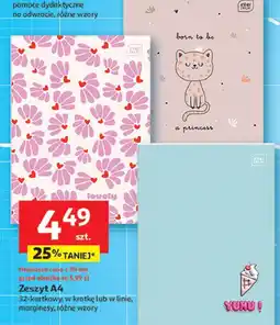 Auchan Zeszyt a4 32 kartki linia Interdruk oferta