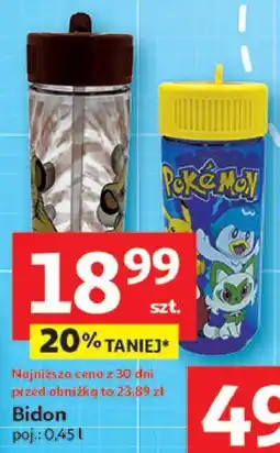 Auchan Bidon 0.45 l pokemon oferta