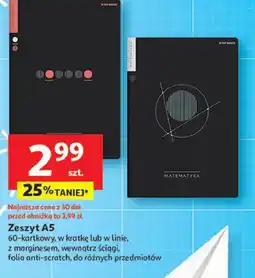 Auchan Zeszyt a5 60 kartek linia oferta