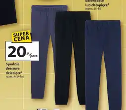 Auchan Spodnie dresowe dziecięce 4-14 lat oferta