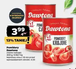 Netto Pomidory krojone Dawtona, różne rodzaje oferta
