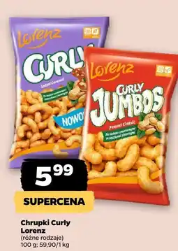 Netto Chrupki Curly Lorenz, różne rodzaje oferta