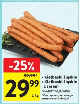 Intermarche Kiełbasa śląska z serem SKARBY WĘDZARNI oferta