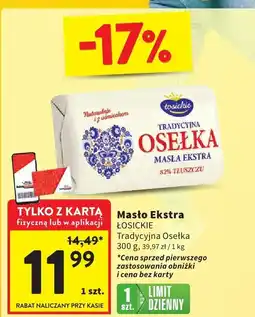 Intermarche Masło ekstra Łosickie Tradycyjna Osełka oferta