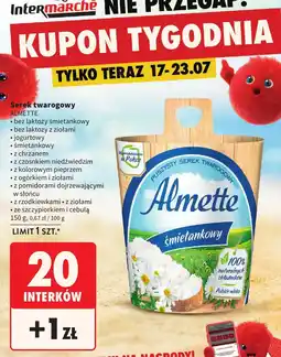 Intermarche Serek twarogowy Almette bez laktozy śmietankowy oferta