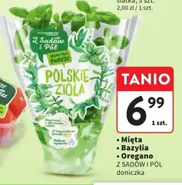 Intermarche Zioła (mięta/bazylia/oregano) Z SADÓW I PÓL oferta