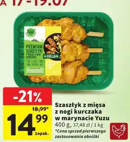 Intermarche Szaszłyk z mięsa z nogi kurczaka w marynacie Yuzu Intermarche oferta