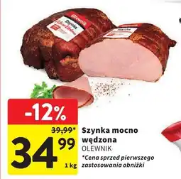 Intermarche Szynka mocno wędzona Olewnik oferta