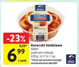 Intermarche Koreczki śledziowe Seko oferta