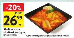 Intermarche Śledź w sosie słodko-kwaśnym Komersmag oferta