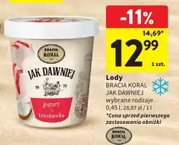 Intermarche Lody BRACIA KORAL JAK DAWNIEJ wybrane rodzaje oferta
