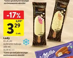 Intermarche Lody O LA LA! wybrane rodzaje oferta