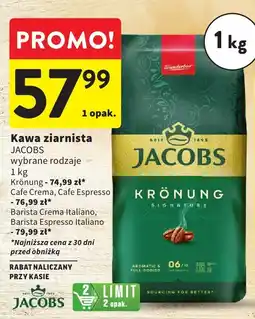 Intermarche Kawa ziarnista JACOBS wybrane rodzaje oferta
