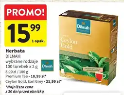 Intermarche Herbata DILMAH wybrane rodzaje oferta