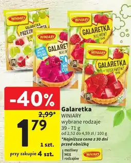 Intermarche Galaretka Winiary wybrane rodzaje oferta