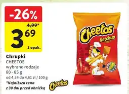Intermarche Chrupki Cheetos wybrane rodzaje oferta