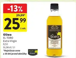 Intermarche Oliwa z oliwek Extra Virgin El Toro oferta