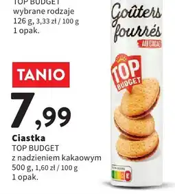 Intermarche Ciastka Top Budget z nadzieniem kakaowym oferta