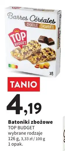 Intermarche Batoniki zbożowe Top Budget oferta