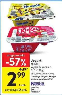 Intermarche Jogurt Nesquik, KitKat Nestle oferta