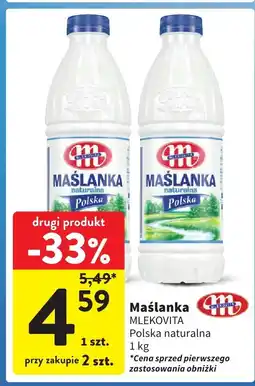 Intermarche Maślanka Polska naturalna Mlekovita oferta