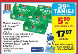 Carrefour Masło ekstra z Łukowa Lumiko oferta