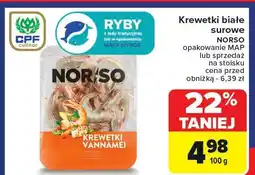 Carrefour Krewetki białe surowe Norso oferta