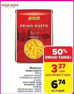 Carrefour Makaron, różne rodzaje PRIMO GUSTO oferta
