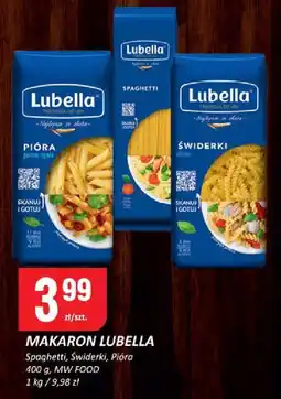 Chorten Makaron Lubella Spaghetti/Świderki/Pióra oferta