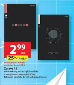 Auchan Zeszyt Folia oferta