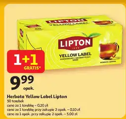Auchan Herbata Yellow Label Lipton oferta