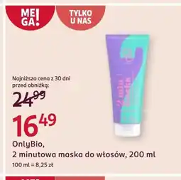 Rossmann Maska do włosów OnlyBio oferta