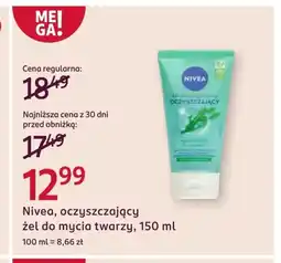 Rossmann Żel do mycia twarzy Nivea oferta