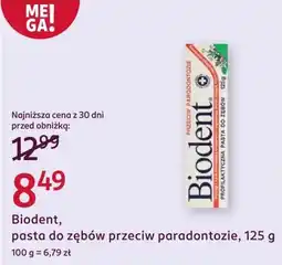Rossmann Pasta do zębów Biodent oferta