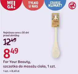 Rossmann Szczotka do masażu For Your Beauty oferta