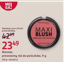 Rossmann Róż do policzków Rimmel oferta