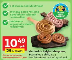 Auchan Kiełbaski z indyka klasyczne Auchan oferta