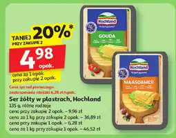 Auchan Ser żółty w plastrach Hochland oferta