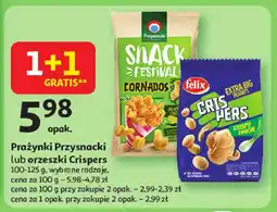 Auchan Prażynki Przysnacki lub orzeszki Crispers Przysnacki/Felix oferta