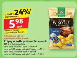 Auchan Chipsy w kotle prażone Przysnacki oferta