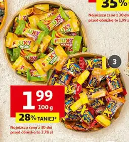 Auchan Karmelki nadziewane Fruxy, kwaśne lub X-Plode Wawel oferta