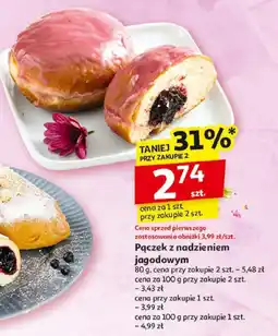 Auchan Pączek z nadzieniem jagodowym Auchan oferta