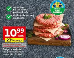 Auchan Burgery wołowe Pewni Dobrego oferta