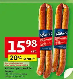 Auchan Kiełbasa podwawelska Krakus oferta